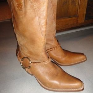 Western Harness Boots Penny Kenny Leather 6.5